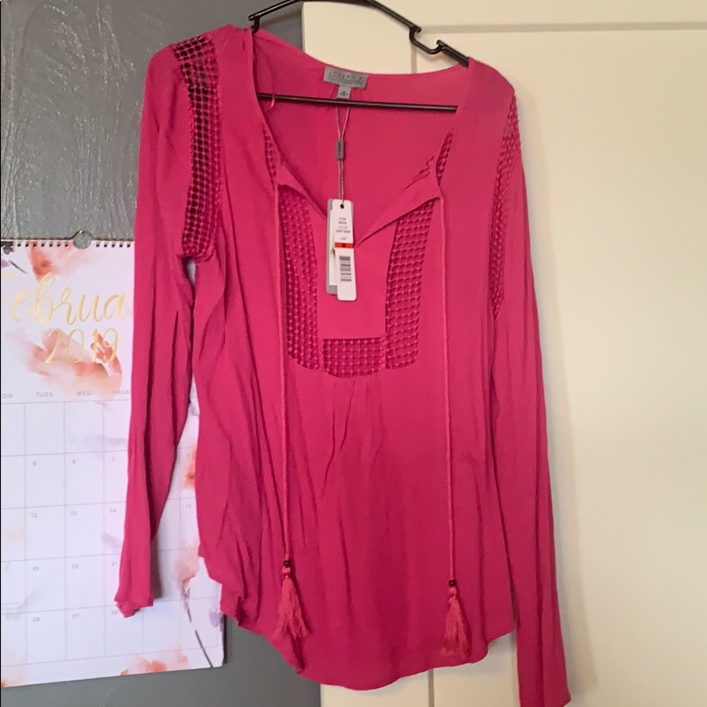 Pink blouse